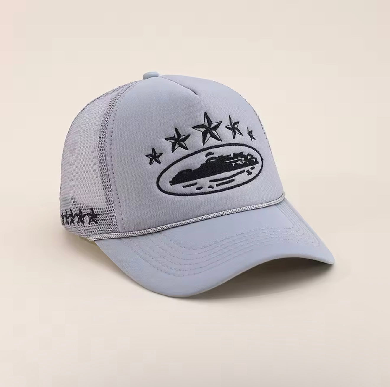 Men Women Cap Pentagram Embroidery Baseball Net Caps Spring Summer