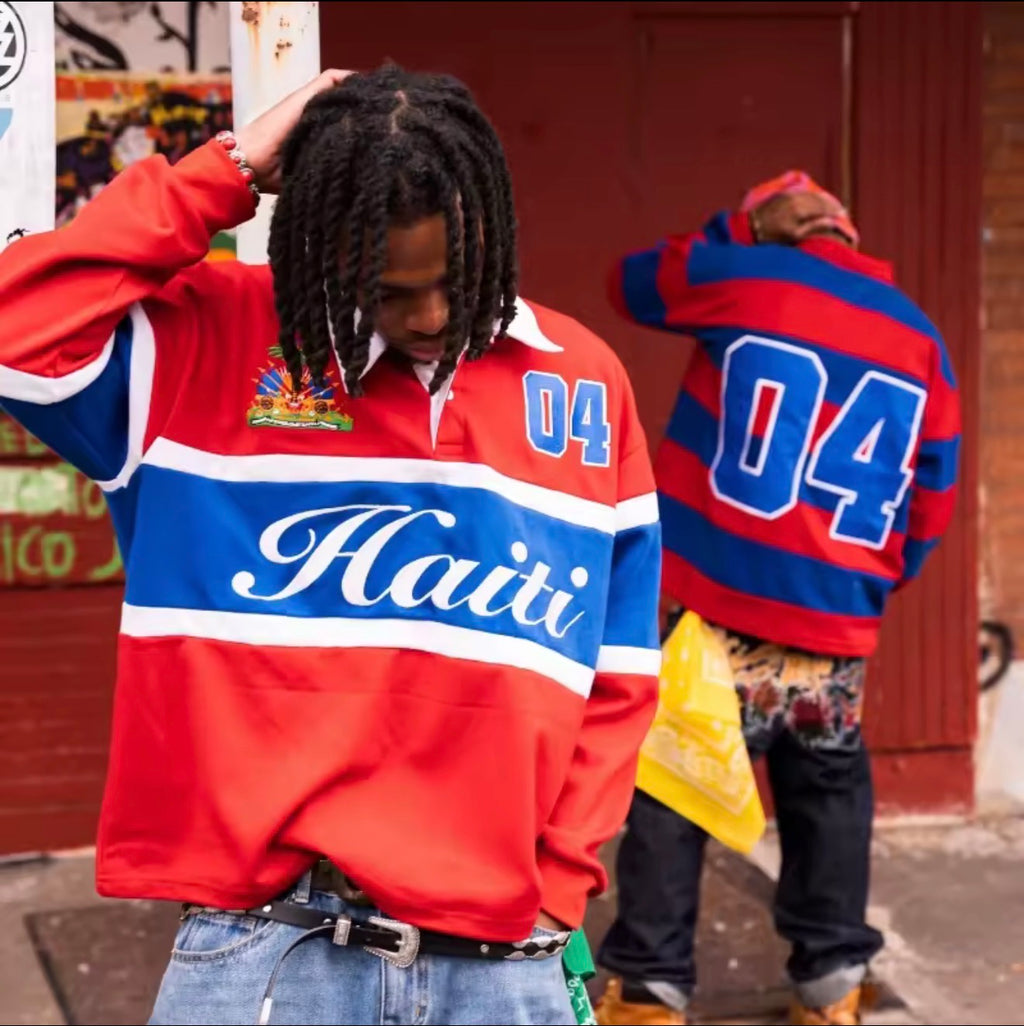 Mens Polo Shirt  Streetwear Haiti Casual Unisex Fashion
