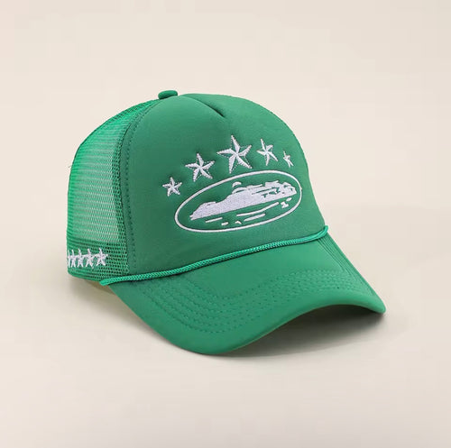 Men Women Cap Pentagram Embroidery Baseball Net Caps Spring Summer