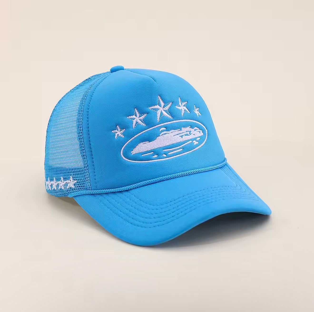 Men Women Cap Pentagram Embroidery Baseball Net Caps Spring Summer