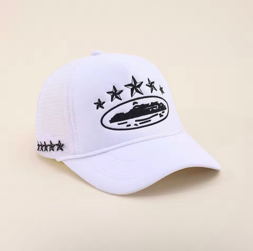 Men Women Cap Pentagram Embroidery Baseball Net Caps Spring Summer
