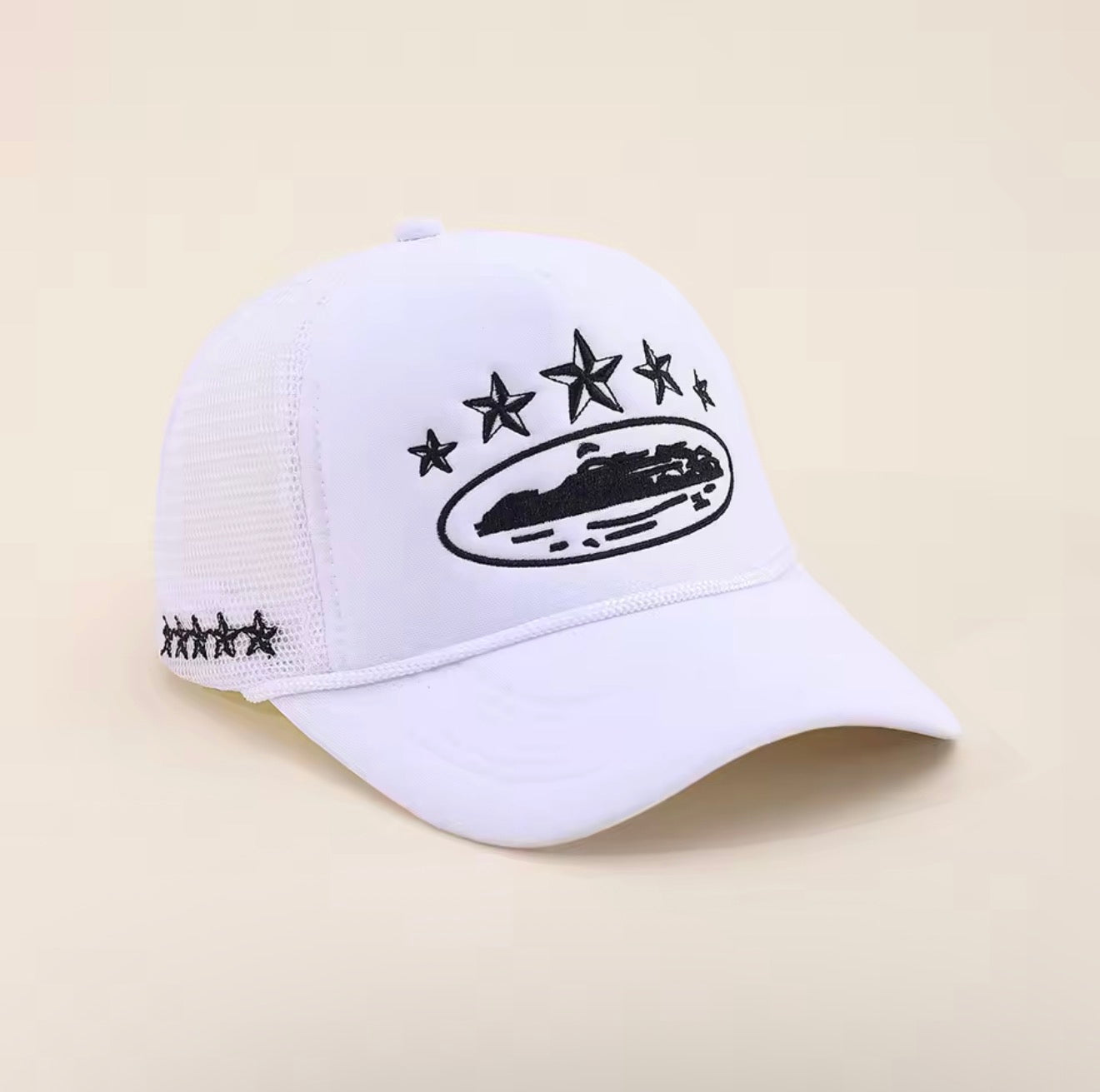 Men Women Cap Pentagram Embroidery Baseball Net Caps Spring Summer